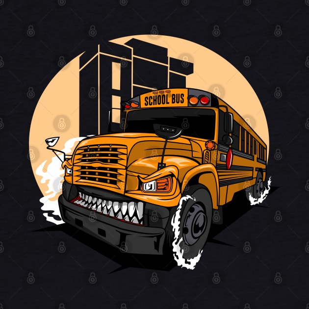 MONSTER SCHOOL BUS by beanbeardy